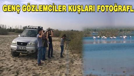 Genç gözlemciler kuşları fotoğrafladı