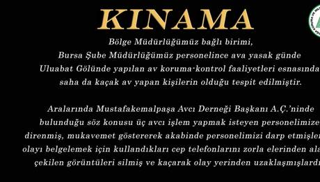 Kınıyoruz