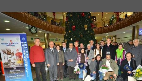 Karikatüristler İzmir Kuş Cenneti`ni çizdi