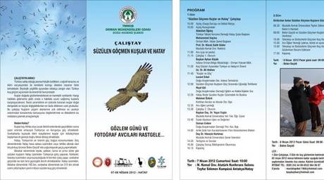 "SÜZÜLEN GÖÇMEN KUŞLAR VE HATAY" ÇALIŞTAYI 7 NİSAN DA